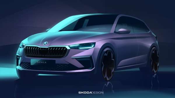 Skoda показала обновлённые хэтчбек Scala и кроссовер Kamiq